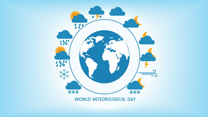 World Meteorological Day WMO Day Weather Symbols