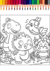 coloring page for kids coloring