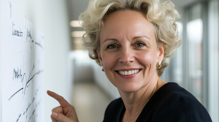 Fototapeta premium Happy businesswoman 