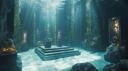 A museum with a rotating display of underwater archaeology