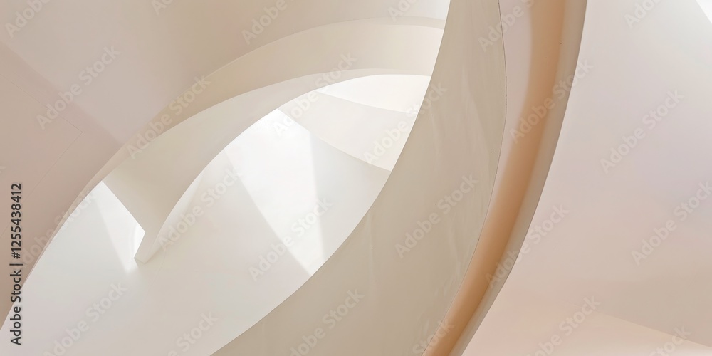 Poster An abstract minimalist design with a soft ivory backdrop, Minimalist geometric patterns in a structured layout, Modern minimalist style