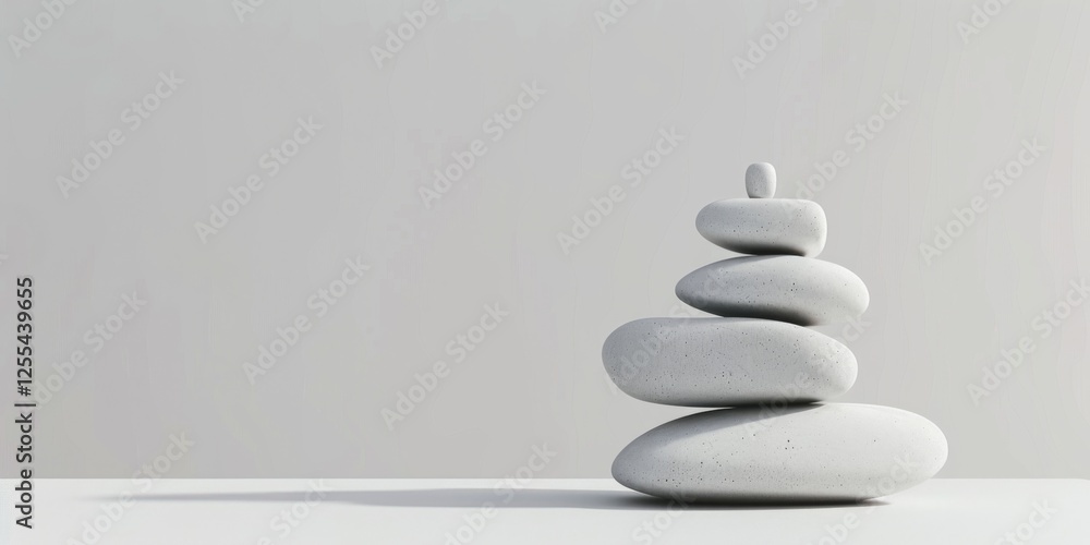 Poster an abstract minimalist design with a stark white background, minimalist lines and shapes in a symmet