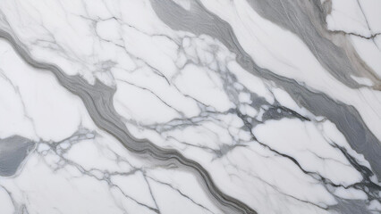 White marble with gray veining