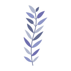 Fototapeta premium Plant leaf, branch. Icon, vector illustration