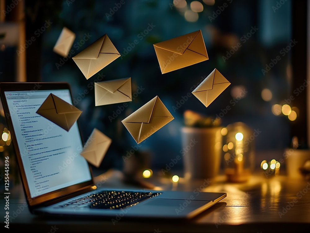 Poster digital mail inbox overload