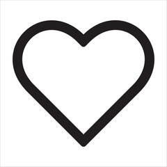 Romantic Heart Icon vector flat design in trendy style for Wedding Celebration eps 10