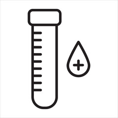 Blood Test icon. Simple illustration from medical equipment collection. Creative Blood Test icon for web design, templates, infographics and more
