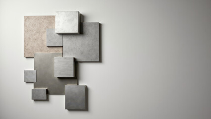A collection of acoustic panels on a wall.