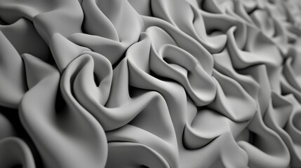 Obraz premium Elegant Gray Crumpled Fabric Texture for Modern Design Projects