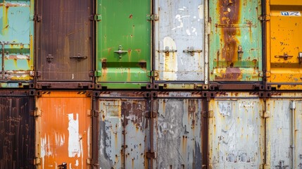 Naklejka premium Container transport