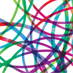 Abstract colored circular line