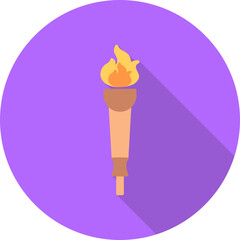 Museum Torch Vector Icon