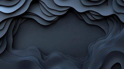 Abstract dark waves background (2)