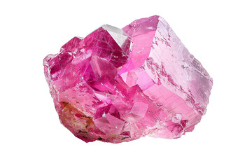 Fototapeta premium Radiant pink tourmaline gemstone ideal for engagement rings isolated on transparent background