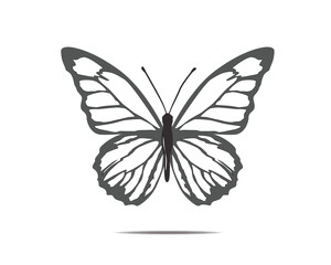 butterfly, insect, isolated, nature, wing, animal, colorful, butterflies, beautiful, spring, summer, illustration, vector, bug, monarch, daisy, decorative, wild, watercolor, positive, post card, poste