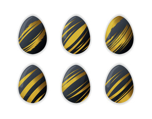 Elegant Black and Gold Eggs