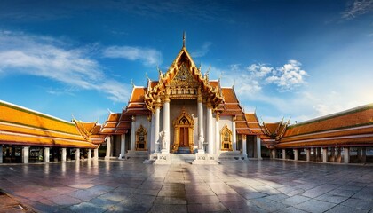 buddhist temple wat suthat thep wararam in bangkok thailand