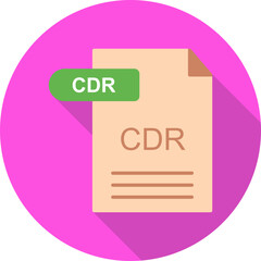 CDR Vector Icon