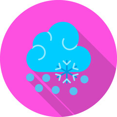 Snow Fall Vector Icon