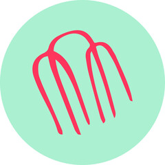 Fluorescent Neon Icons: Abstract and Modern Symbols, Handmade icon buttons