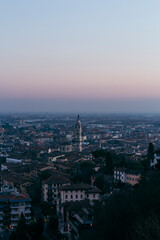 Obraz premium Panoramic view of Bergamo, Italy