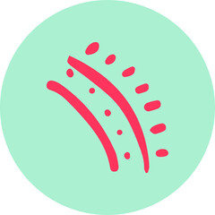 Fluorescent Neon Icons: Abstract and Modern Symbols, Handmade icon buttons