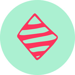 Fluorescent Neon Icons: Abstract and Modern Symbols, Handmade icon buttons