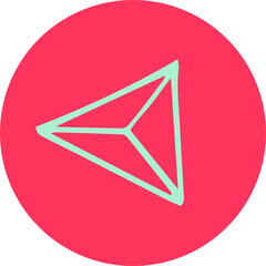 Fluorescent Neon Icons: Abstract and Modern Symbols, Handmade icon buttons