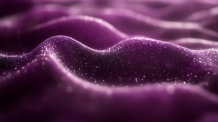 Abstract Purple Wave Digital Fabric Texture