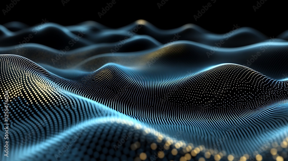 Poster abstract data wave background