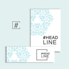 Vector set with abstract pattern