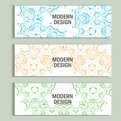 Vector set with abstract pattern