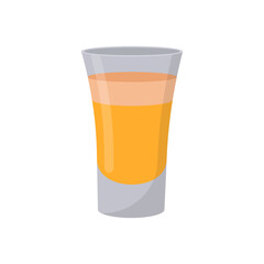 Buttery Nipple Shot, Cocktails Vector illustration, Isolated