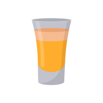 Buttery Nipple Shot, Cocktails Vector illustration, Isolated
