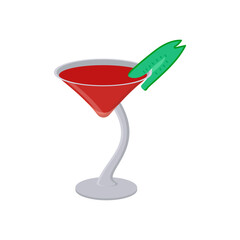 Lemongrass Cucumber, Cocktails Vector illustration, Isolated