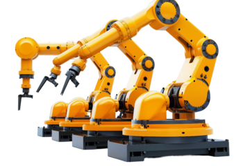 Comprehensive Guide to Robotic Automation in Industry: Best Practices and Innovations Isolated on Transparent Background