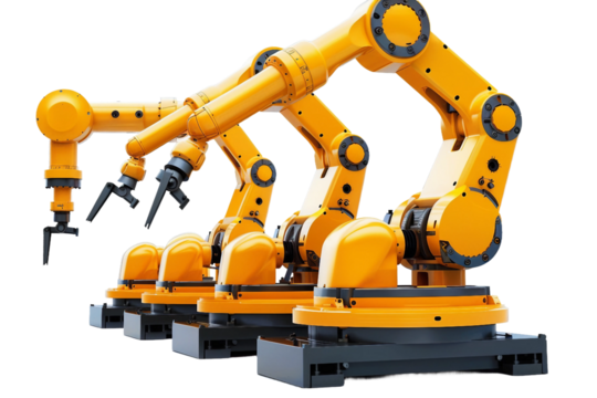 Comprehensive Guide to Robotic Automation in Industry: Best Practices and Innovations Isolated on Transparent Background