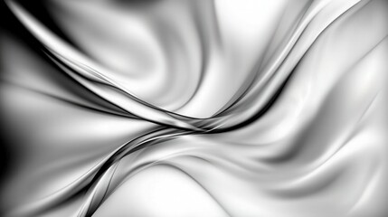 Elegant Silky Fabric Flowing in Soft Graceful Waves