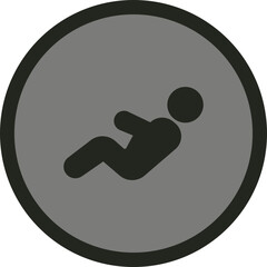 Sit Ups Vector Icon Design