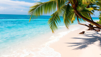 Tropical Beach with Turquoise Water.