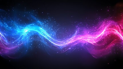 Obraz premium Abstract energy wave, dark background