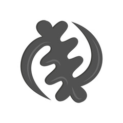 Gye Nyame, African Symbols Illustration