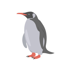 Obraz premium Penguin, African Symbols Illustration