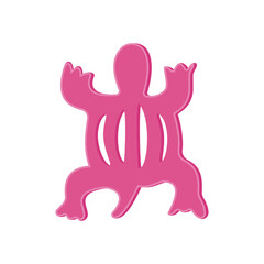 Denkyem, African Symbols Illustration