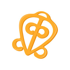 Odo Nnyew Fie Kwan, African Symbols Illustration