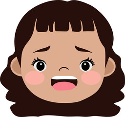 Obraz premium The girl shows different emotions.7