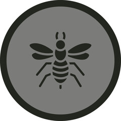 Hornet Vector Icon Design