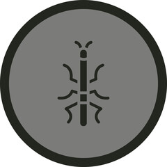 Stick Insect Vector Icon Design