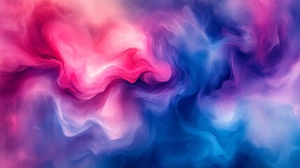 Obraz premium Abstract Pink and Blue Swirling Cloud Design