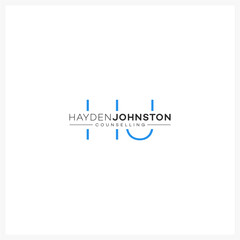 initials logo hj 